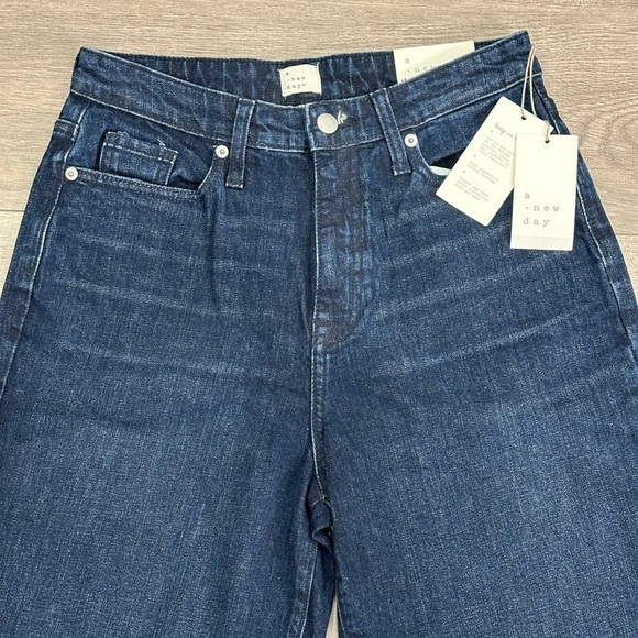 Womens a new day 4 27 Small Jeans Denim Navy Blue Bootcut Stretch High Rise NWT - Picture 12 of 12